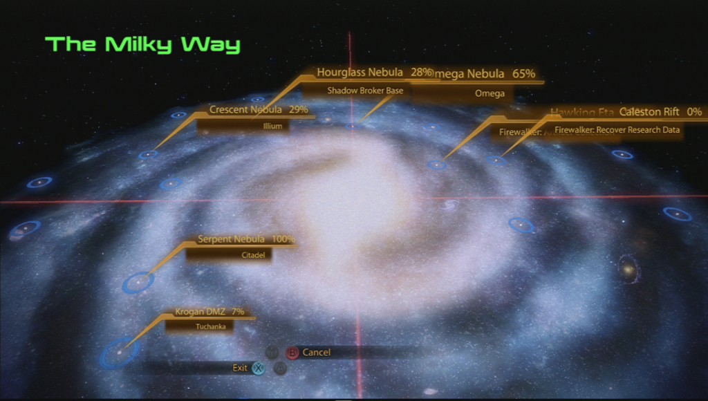 Mass Effect 2's Galaxy Map