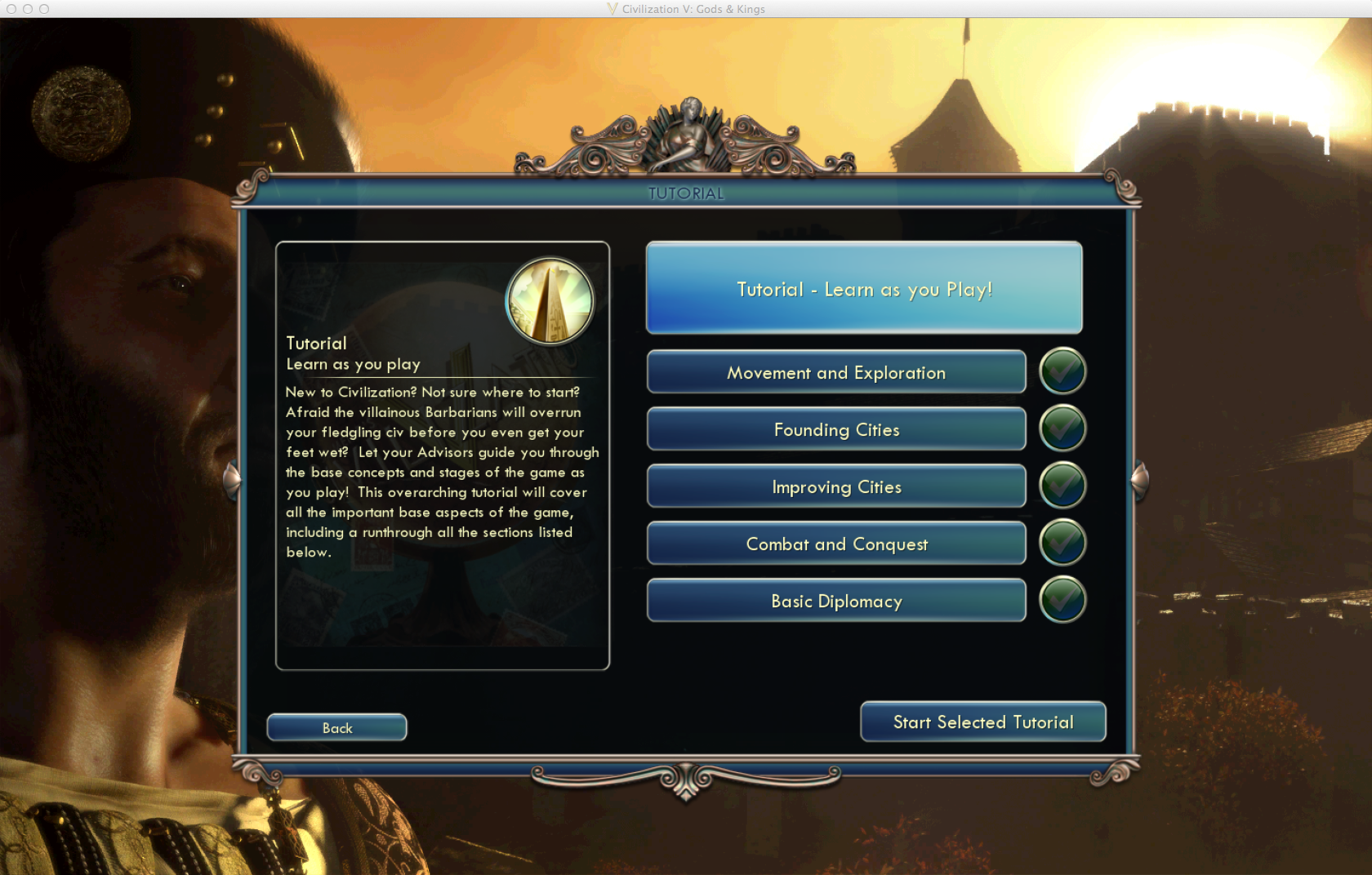 civv-tutorial main screen